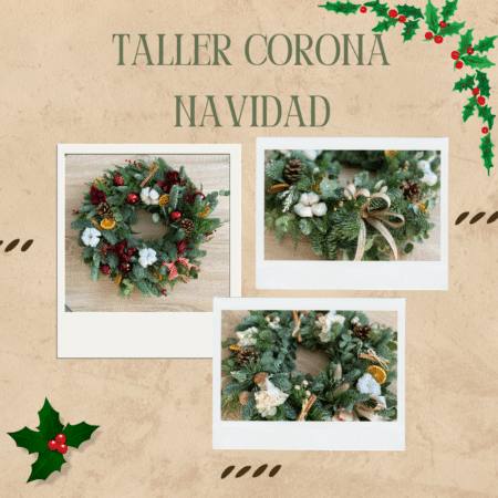 Taller corona navidad