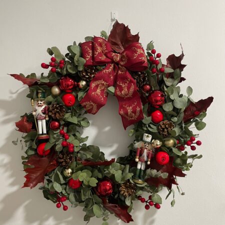 Corona Navidad cascanueces